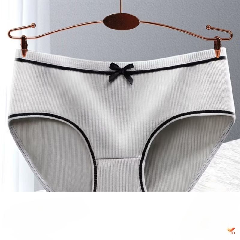 Pekanbaru Celana Dalam Wanita - Underwear Cewek Polos List Hitam Pita - Celana