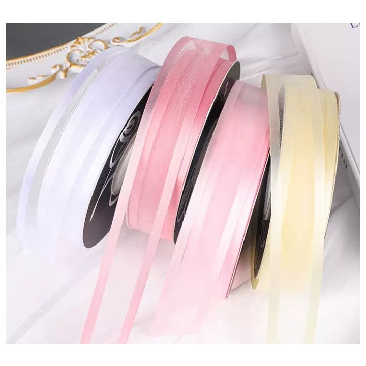 Pekanbaru Pita Sifon Polos List Satin Warna Warni Per Meter