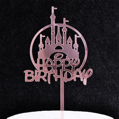 Pekanbaru Cake Topper Akrilik Happy Birthday / Mother'S Day / Father'S Day Ukuran Besar (Instan Only)