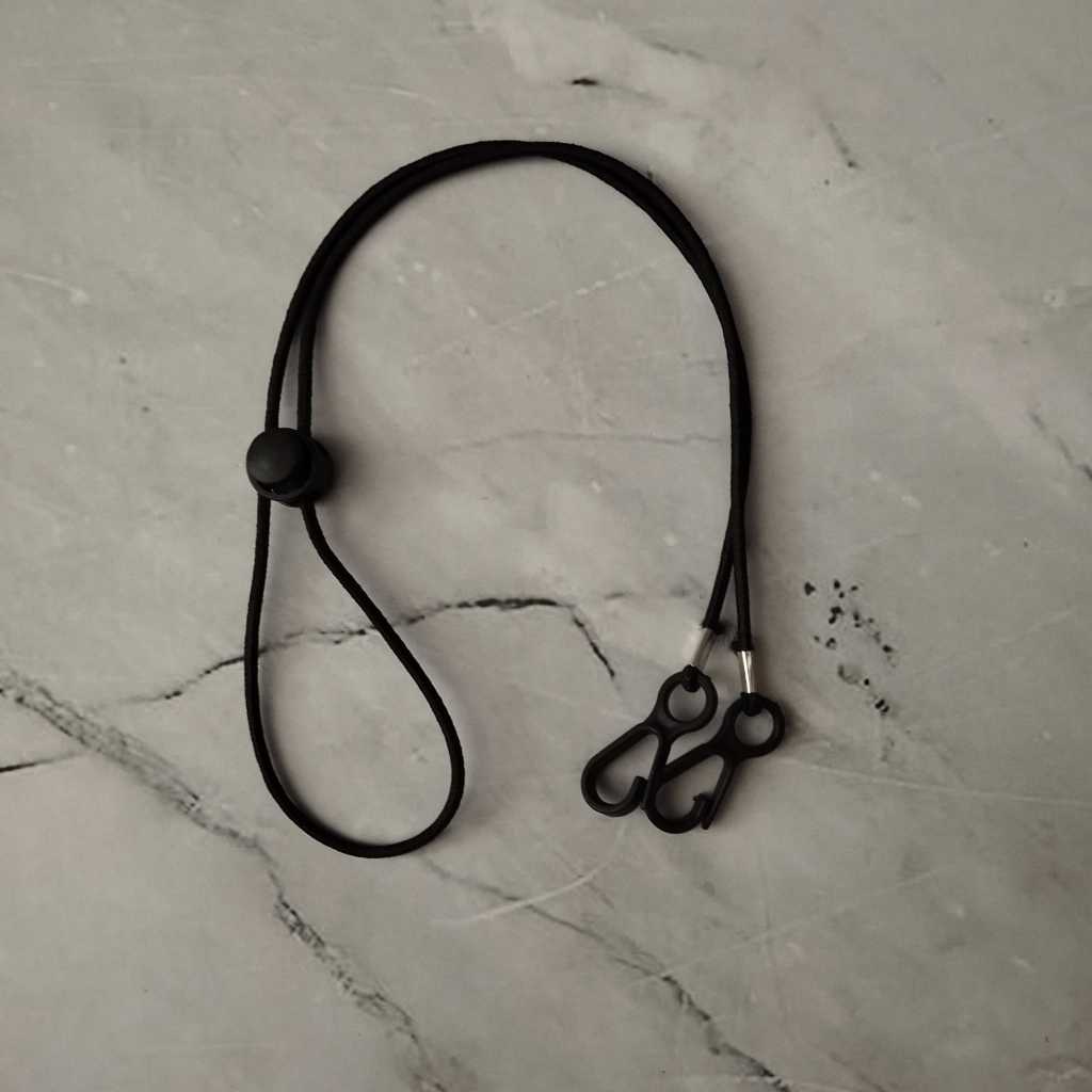 Pekanbaru [YL] Strap Masker 2 in 1/ Kalung Masker / Kalung Gantungan Masker Multifungsi Bisa dipakai utk Hijab / Strap Masker Pita/Kalung Masker Hijab 2 in 1 Stap Masker Elastis Konektor Masker Boba