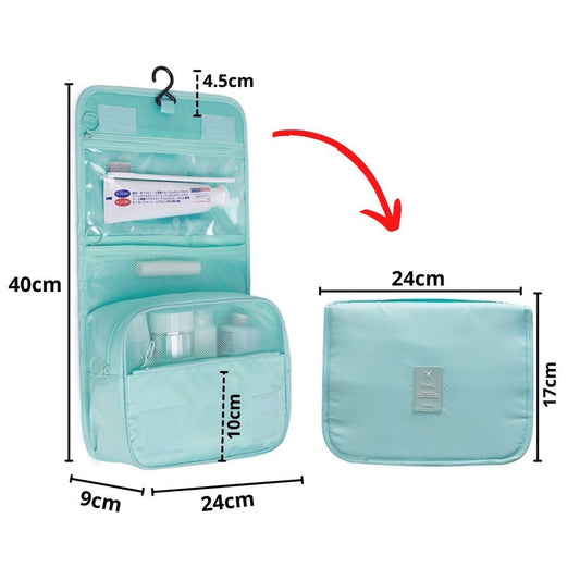 Pekanbaru HR- TAS KOSMETIK MANDI GANTUNG Travel Bag Storage Make Up TAS KOSMETIK MANDI GANTUNG Tas Penyimpanan Kosmetik Perlengkapan Mandi Pouch Makeup Wanita Serbaguna Traveling Original Bahan Tebal