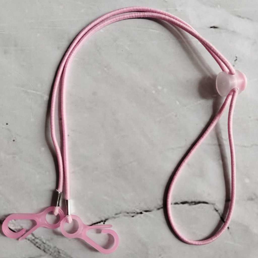 Pekanbaru [YL] Strap Masker 2 in 1/ Kalung Masker / Kalung Gantungan Masker Multifungsi Bisa dipakai utk Hijab / Strap Masker Pita/Kalung Masker Hijab 2 in 1 Stap Masker Elastis Konektor Masker Boba