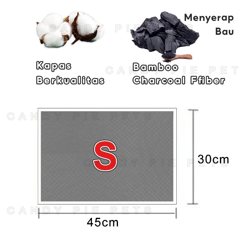 Pekanbaru ￼HR-Pad Pipis Kucing Anjing Popok Sekali Pakai Alas Pipis Pee Poop alas kucing melahirkan Underpad