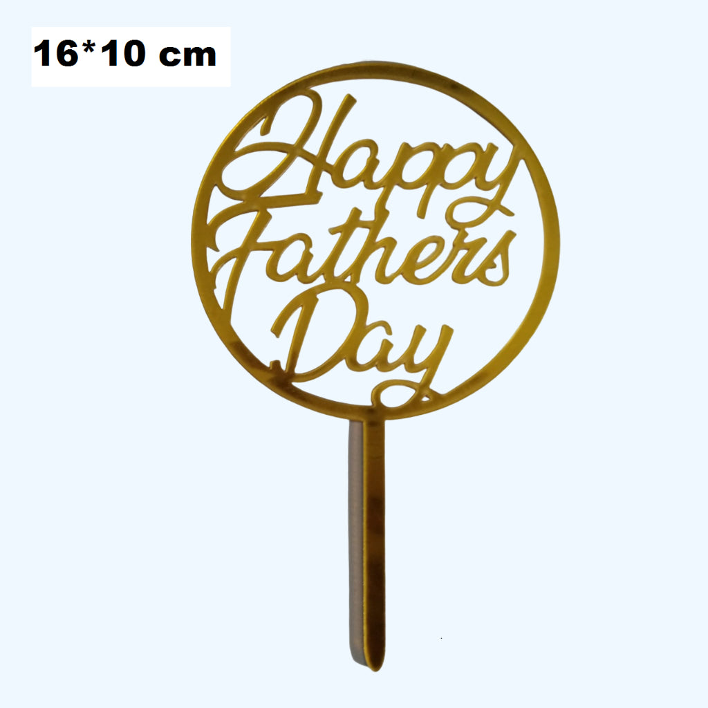 Pekanbaru Cake Topper Akrilik Happy Birthday / Mother'S Day / Father'S Day Ukuran Besar (Instan Only)