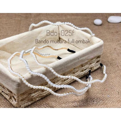 Pekanbaru Bando Mutiara Korea Pearl Headband Korean Hairband