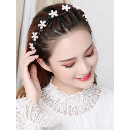 Pekanbaru Pengikat Bandana Penjepit Rambut Wanita Cewek Bando 2In1 Include Ikat Jepit