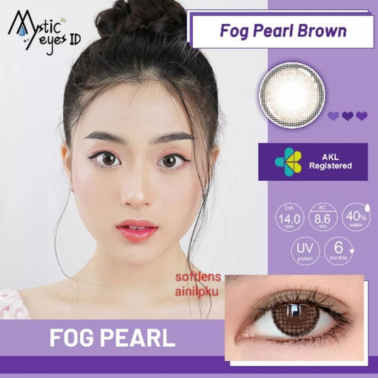 Pekanbaru Softlens 14Mm Fog Pearl Mysticeyes Normal Minus