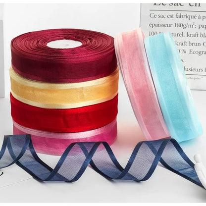 Pekanbaru Pita Sifon Polos List Satin Warna Warni Per Meter
