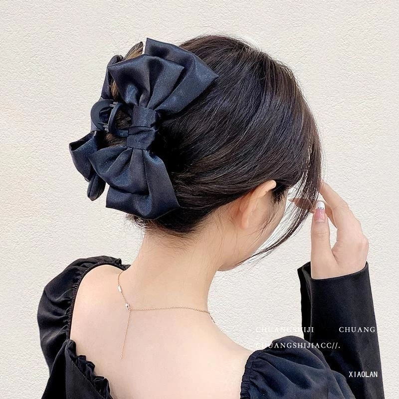 Pekanbaru Ikat Rambut Jedai Korea Pita Satin Jepit Rambut Jumbo Besar