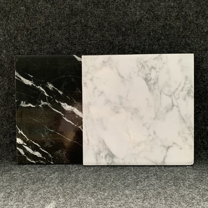 Pekanbaru Cake Board / Tatakan Kue / Alas Kue Petak Marble Hitam & Putih