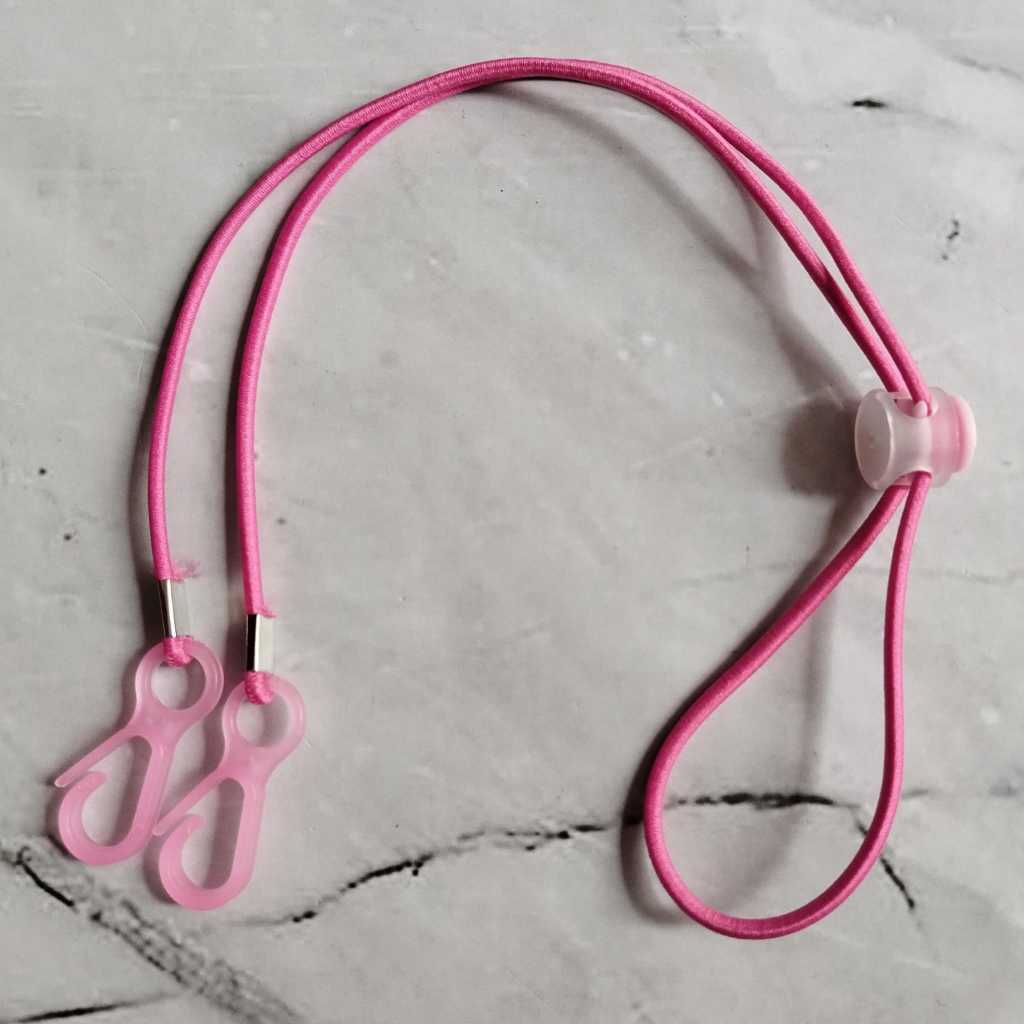 Pekanbaru [YL] Strap Masker 2 in 1/ Kalung Masker / Kalung Gantungan Masker Multifungsi Bisa dipakai utk Hijab / Strap Masker Pita/Kalung Masker Hijab 2 in 1 Stap Masker Elastis Konektor Masker Boba
