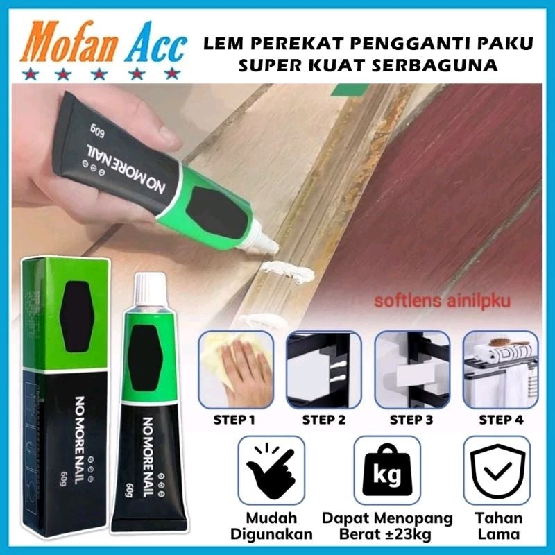Pekanbaru Lem Perekat Serbaguna Pengganti Paku Dan Sekrup Cairan Penempel Partisi Lantai