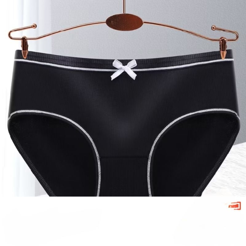Pekanbaru Celana Dalam Wanita - Underwear Cewek Polos List Hitam Pita - Celana