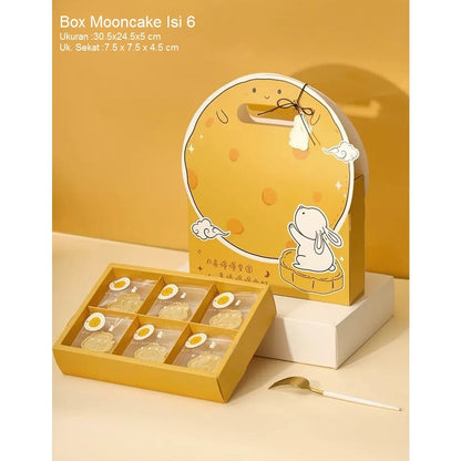 Pekanbaru Mooncake Box Hampers / Kotak Kue Bulan Handle Isi 6