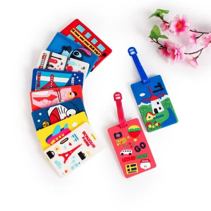 Pekanbaru Name Tag Koper Gantungan Koper Motif Lucu Bahan Silikon Luggage Tag Cartoon Id