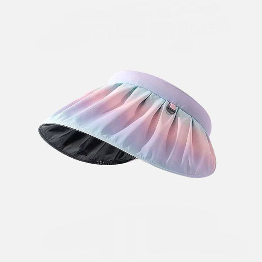 Pekanbaru Topi Ombre Anti Sinar UV Fisherman Warna Pastel Aesthetic Bando Multifungsi Ringan Motif Kerang Pelangi UPF 50+ Sun Hat Topi Bando Serap Keringat Visors Korean Style