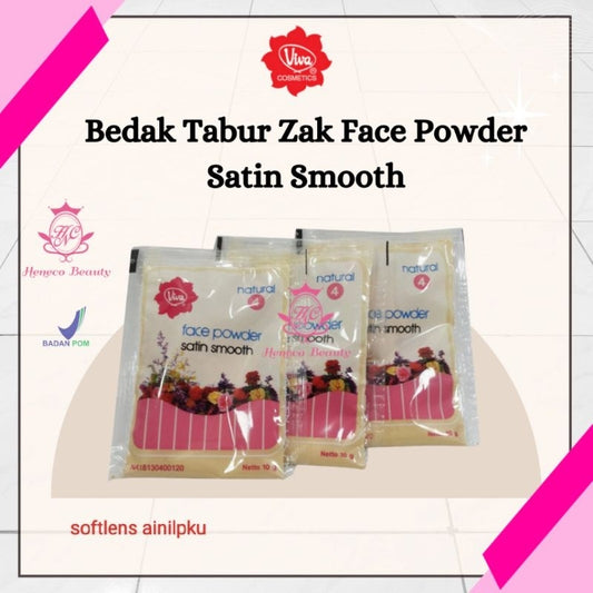 Pekanbaru Viva Bedak Tabur Zak Face Powder Satin Smooth Refill Sachet15Gr