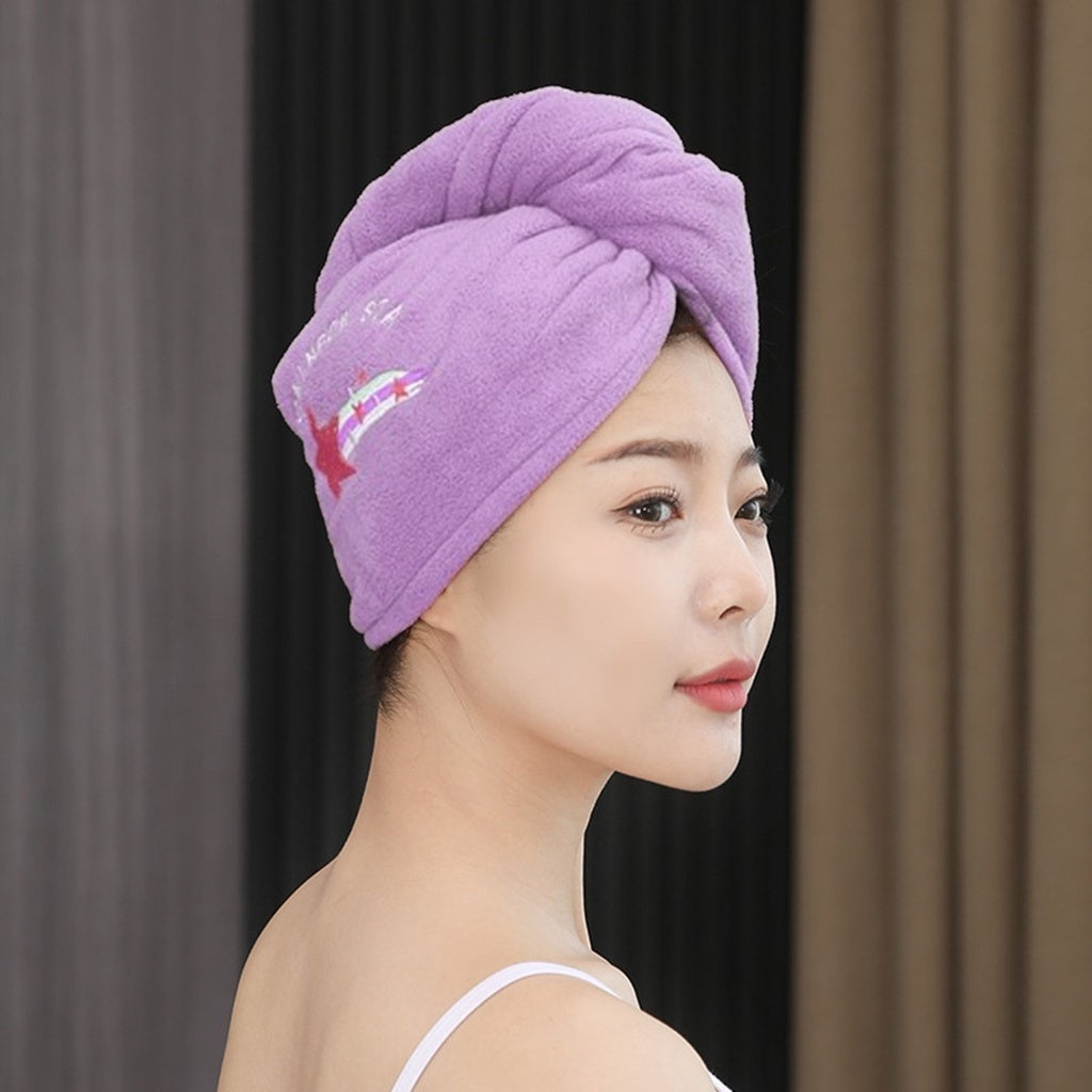 Pekanbaru [TQ] Handuk Keramas Pengering Rambut Wanita Cepat Kering Fashion Anduk Kepala Magic Towel Hair Towel