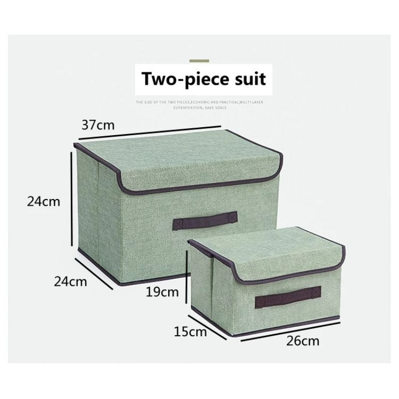 Pekanbaru (2 In 1 )Storage Box 2In1 Box Organizer Tempat Penyimpanan Baju Mainan Ukuran