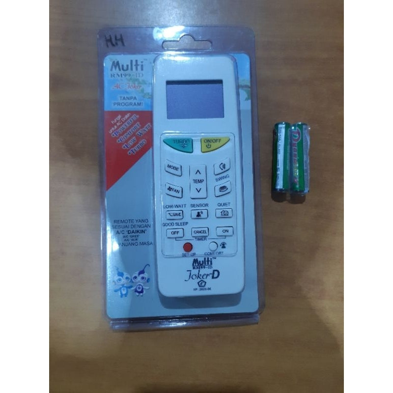 Pekanbaru Remote Ac Daikin / Remot Ac Daikin Untuk Semua Ac Daikin