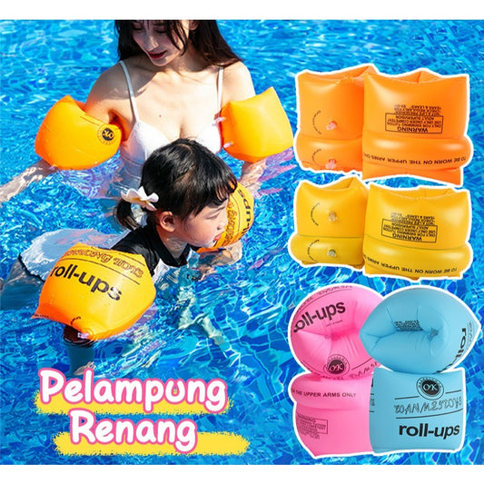 Pekanbaru pelampung renang anak pelampung lengan bahan pvc tebal 1 set kiri kanan