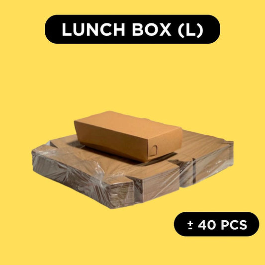Pekanbaru Paper Lunch Box L M M-HEMAT S XS Kemasan Dimsum Ayam Geprek Mie Gorengan Brownies Laminasi Food Tray