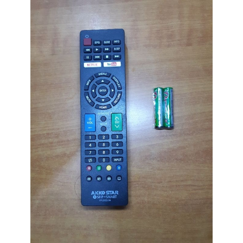 Pekanbaru Remote Tv Sharp / Remot Tv Sharp Smart ( Semua Tv Merk Sharp) Tanpa Program