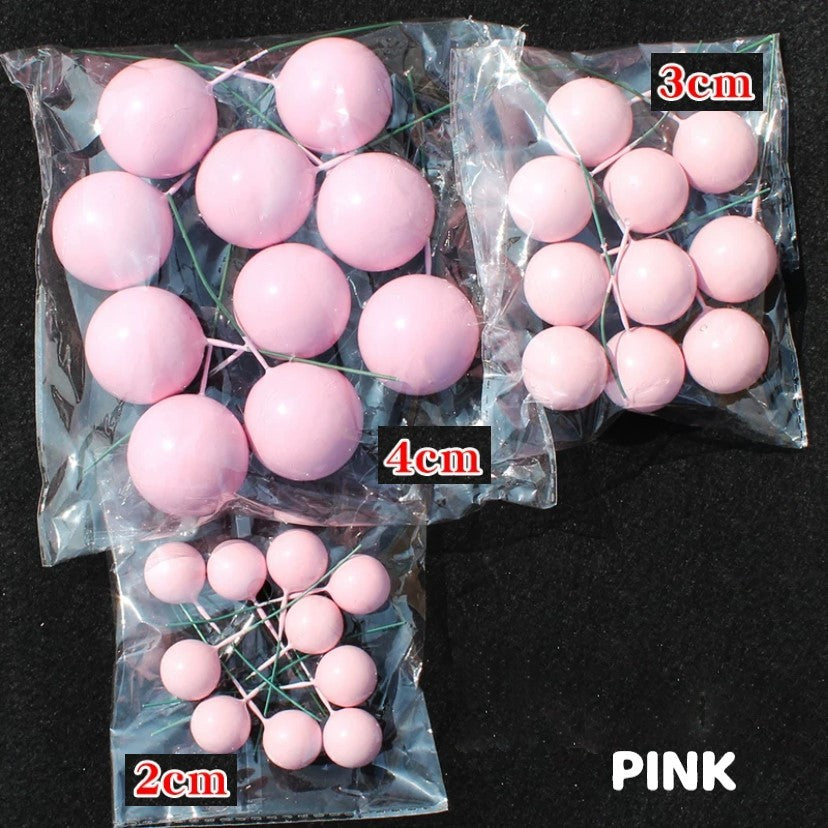 Pekanbaru Topper / Hiasan Kue Bentuk Bulat Warna Warni Per Pack