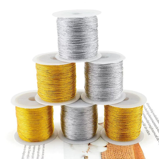 Pekanbaru Tali Hang Tag 1Mm Silver / Gold Per 10Mtr