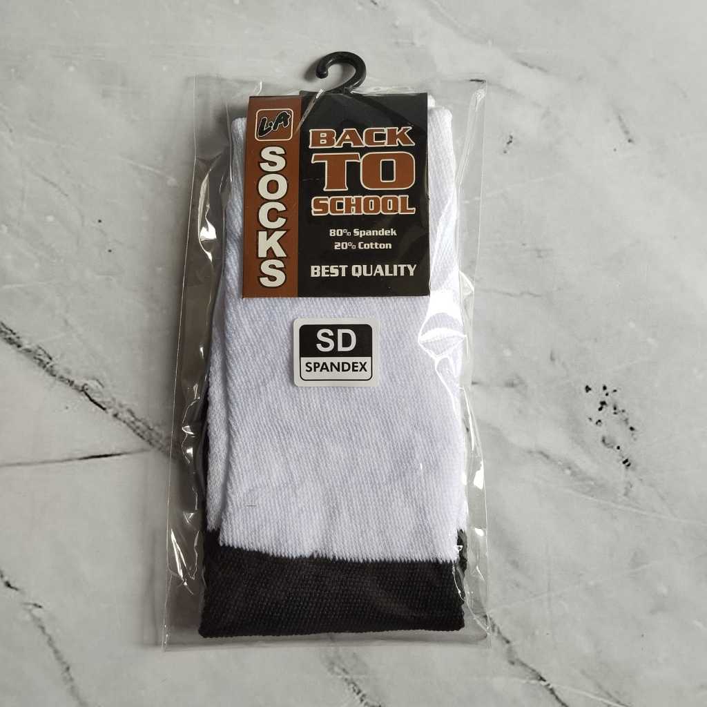 Pekanbaru Kaos kaki sekolah SD, SMP, SMA (HITAM PUTIH)