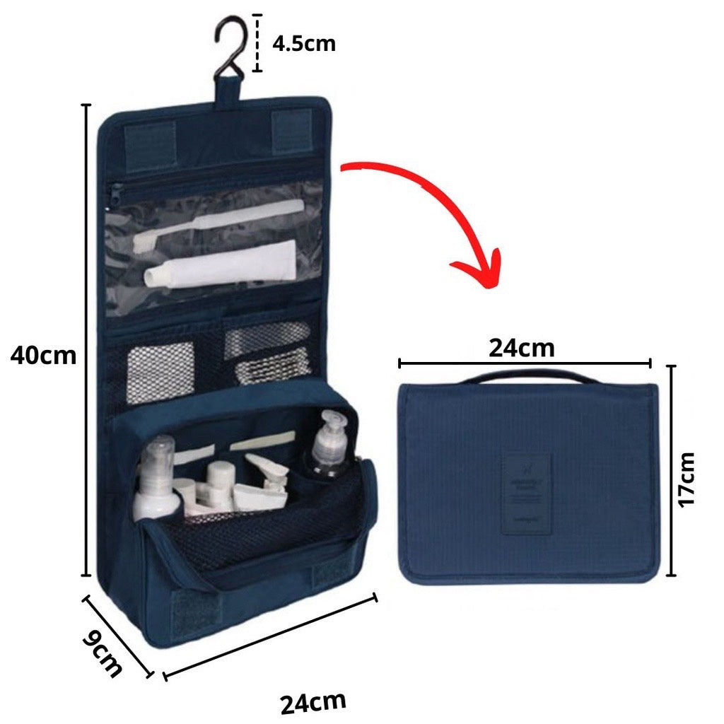 Pekanbaru HR- TAS KOSMETIK MANDI GANTUNG Travel Bag Storage Make Up TAS KOSMETIK MANDI GANTUNG Tas Penyimpanan Kosmetik Perlengkapan Mandi Pouch Makeup Wanita Serbaguna Traveling Original Bahan Tebal