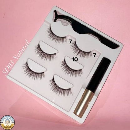 Pekanbaru Eyelash Magnetic 1 Set Lengkap Bulu Mata Magnet 3 Psg
