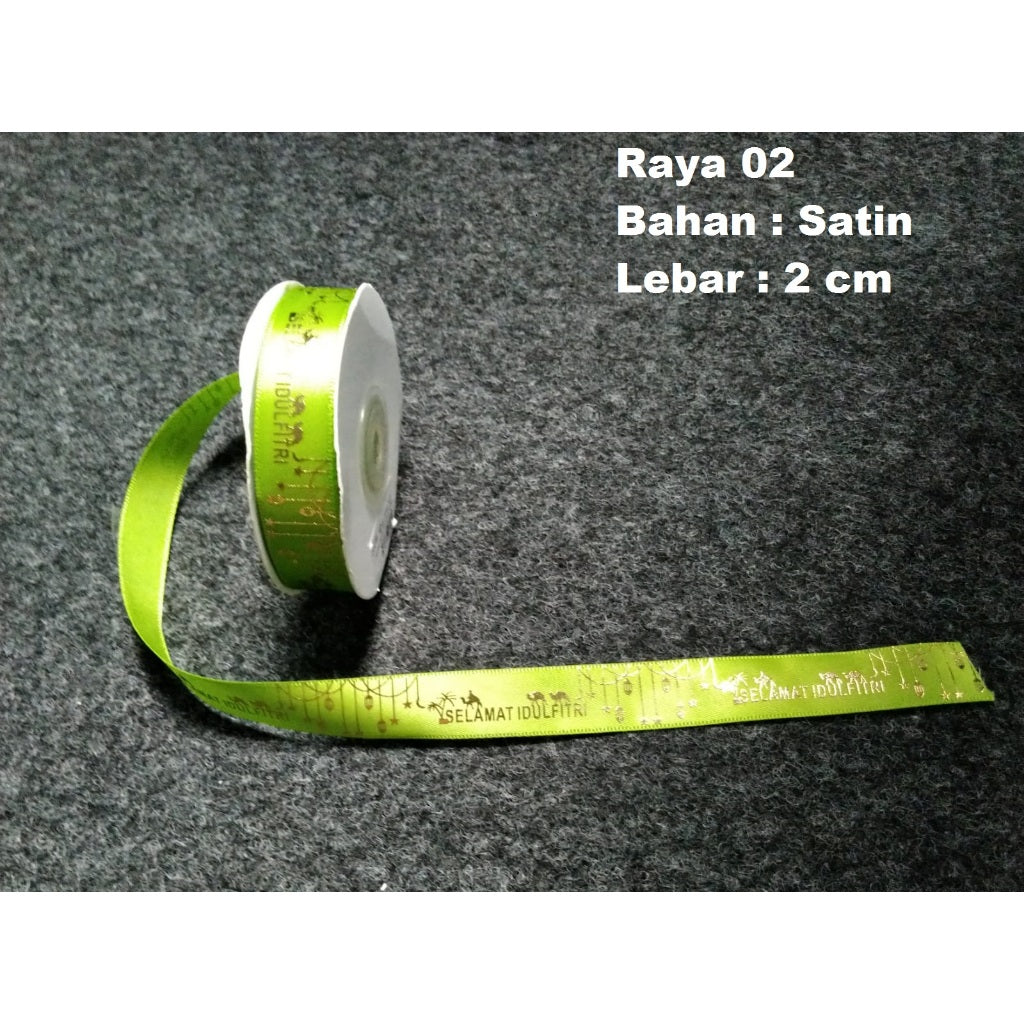 Pekanbaru Pita Idul Fitri Satin 2 Cm Berbagai Jenis Per Meter