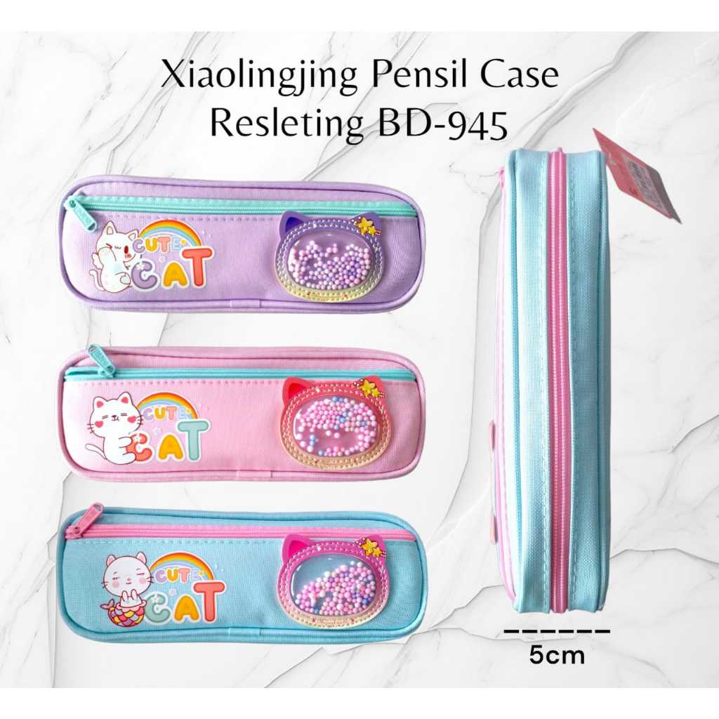 Pekanbaru Tempatpensil Anak Xiolingjing /Pensil Case Resleting Mika