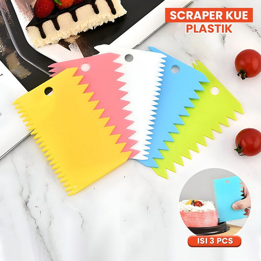 Pekanbaru Scraper Kue / Alat Potong Kue / Alat Potong Adonan Kue Dan Roti Anabel / Pisau Adonan