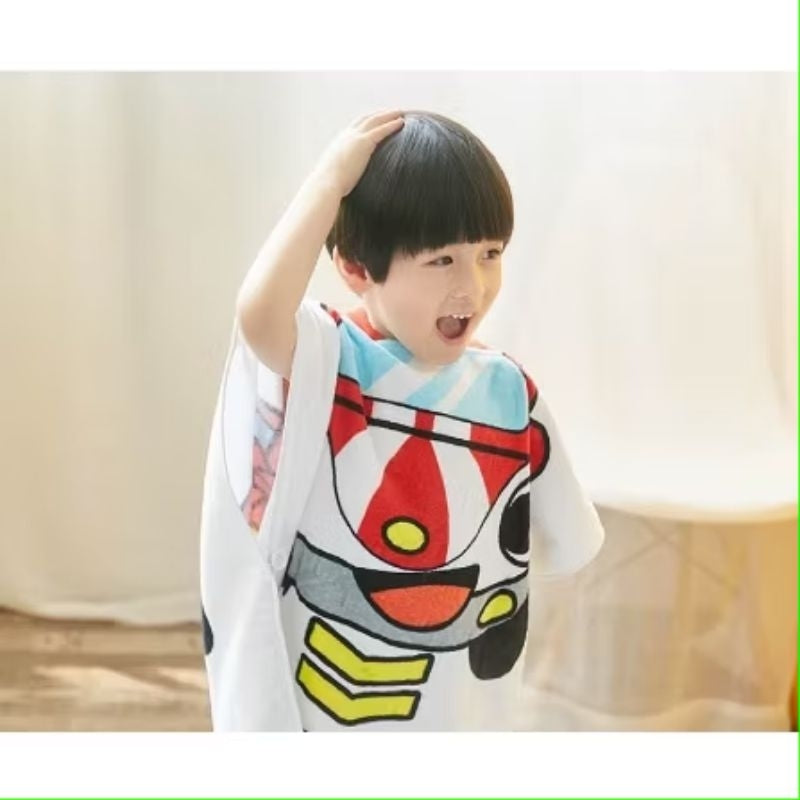 Pekanbaru Baju Handuk Mandi Anak Karakter / Handuk Ponco Topi