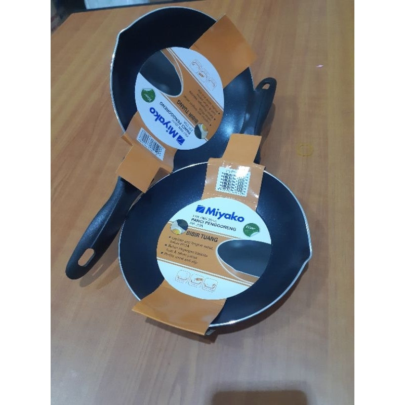 Pekanbaru Fry Pan Miyako Wajan Miyako Wajan Penggorengan Miyako Bibir Tuang - Fp 14A