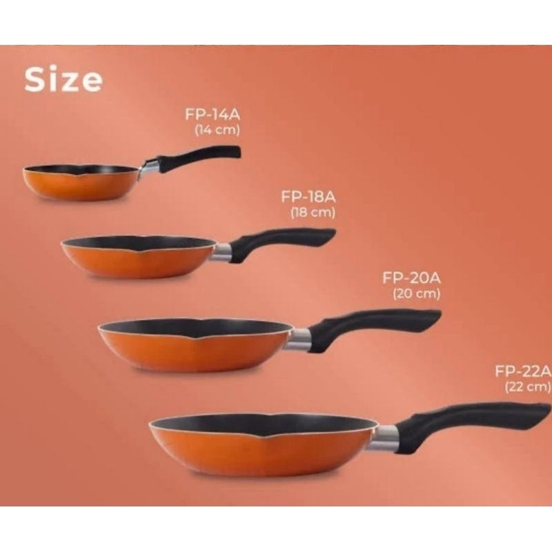 Pekanbaru Fry Pan Miyako Wajan Miyako Wajan Penggorengan Miyako Bibir Tuang - Fp 14A