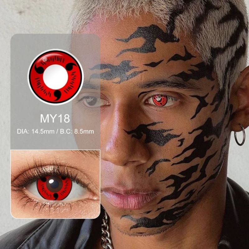 Pekanbaru Softlens Cosplay, Koleksi Lensa Seni Gotik, Diameter: 14.50Mm Anime Hantu