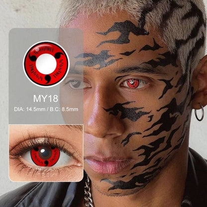 Pekanbaru Softlens Cosplay, Koleksi Lensa Seni Gotik, Diameter: 14.50Mm Anime Hantu