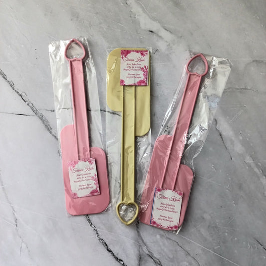 Pekanbaru 100 PCS SOUVENIR SPATULA Sodet Solet Kemasan Plastik Sovenir Pernikahan Acara
