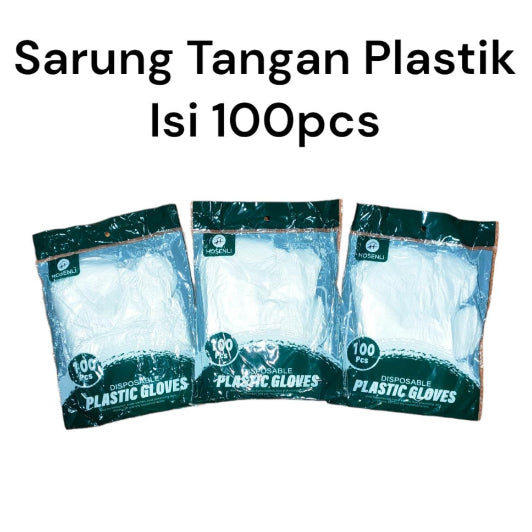 Pekanbaru SARUNG TANGAN PLASTIK ISI 100 PCS SEKALI PAKAI/SARUNG TANGAN KEMASAN MULTIFUNGSI