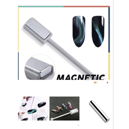 Pekanbaru Cat Eyes Magnet Mini Silinder Crystal Nail Art Gel Nail Polish / Magnet Cat Eye Mini Nail Kuku Kutek