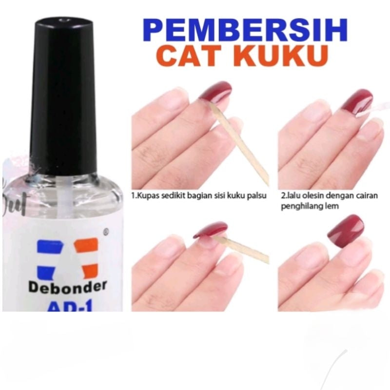 Pekanbaru (24Pcs Free Lem) Kuku Palsu Murah Tahan Air Fashion Nail Art 3D Korea Fake Nails Manicure