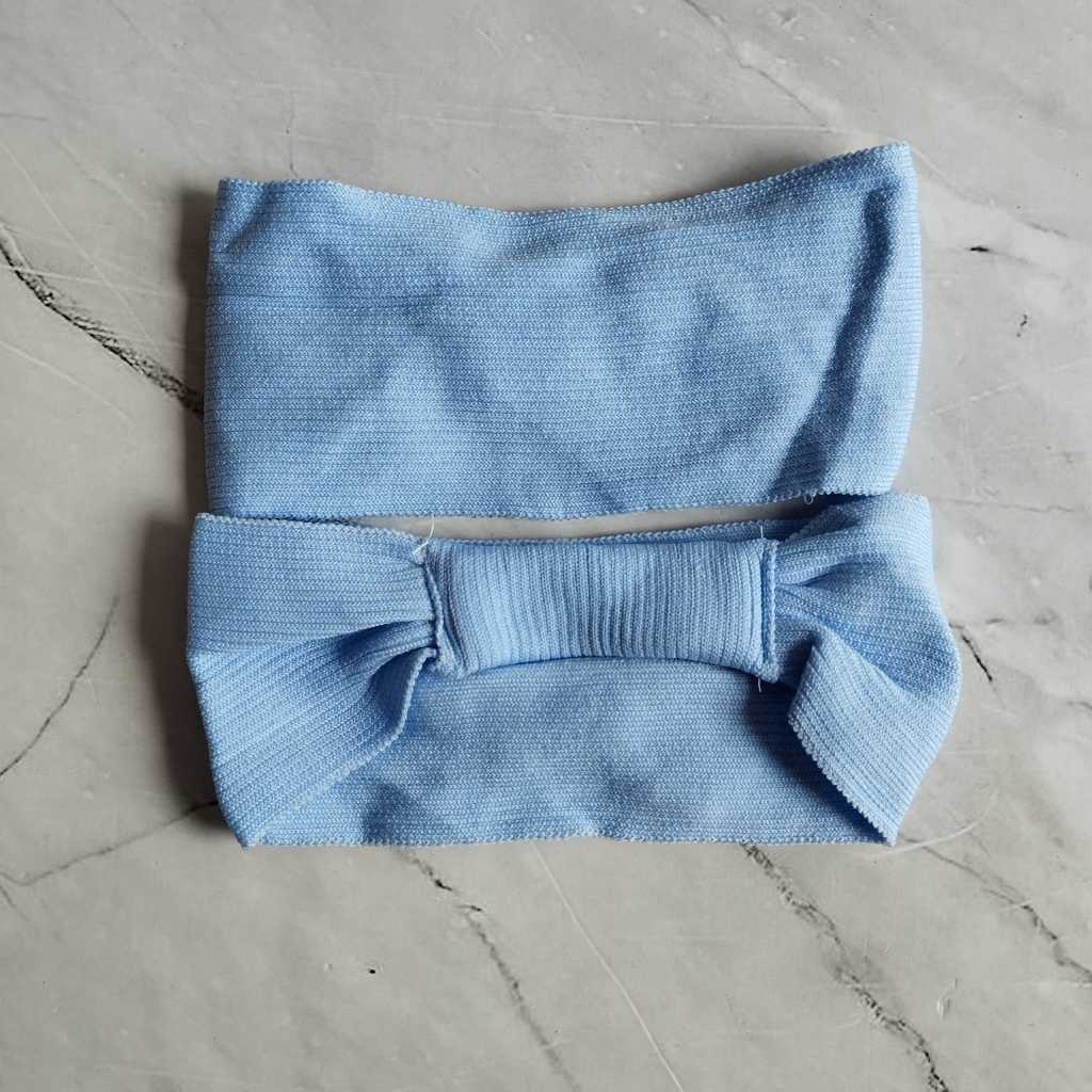 Pekanbaru ciput rajut pita karet belakang bandana rajut