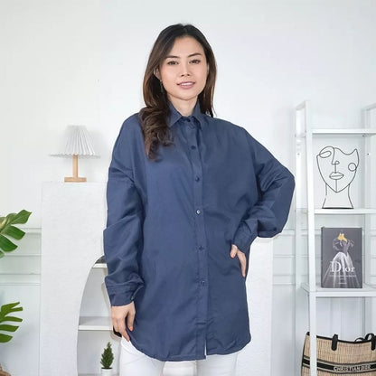 Pekanbaru Ec - Dexy Loose Oversize Shirt /Kemeja/Blouse