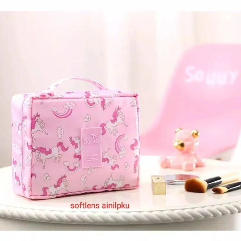 Pekanbaru Tas Kosmetik Travel Berkapasitas Besar Versi Korea Toilet Tas Traveling Kosmetik