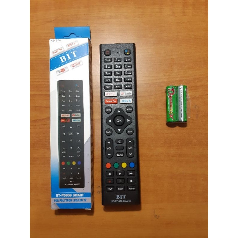 Pekanbaru Remote Tv Polytron / Remot Tv Polytron Smart ( Untuk Semua Tv Merk Polytron Lcd Led Tabung ) Tanpa Program