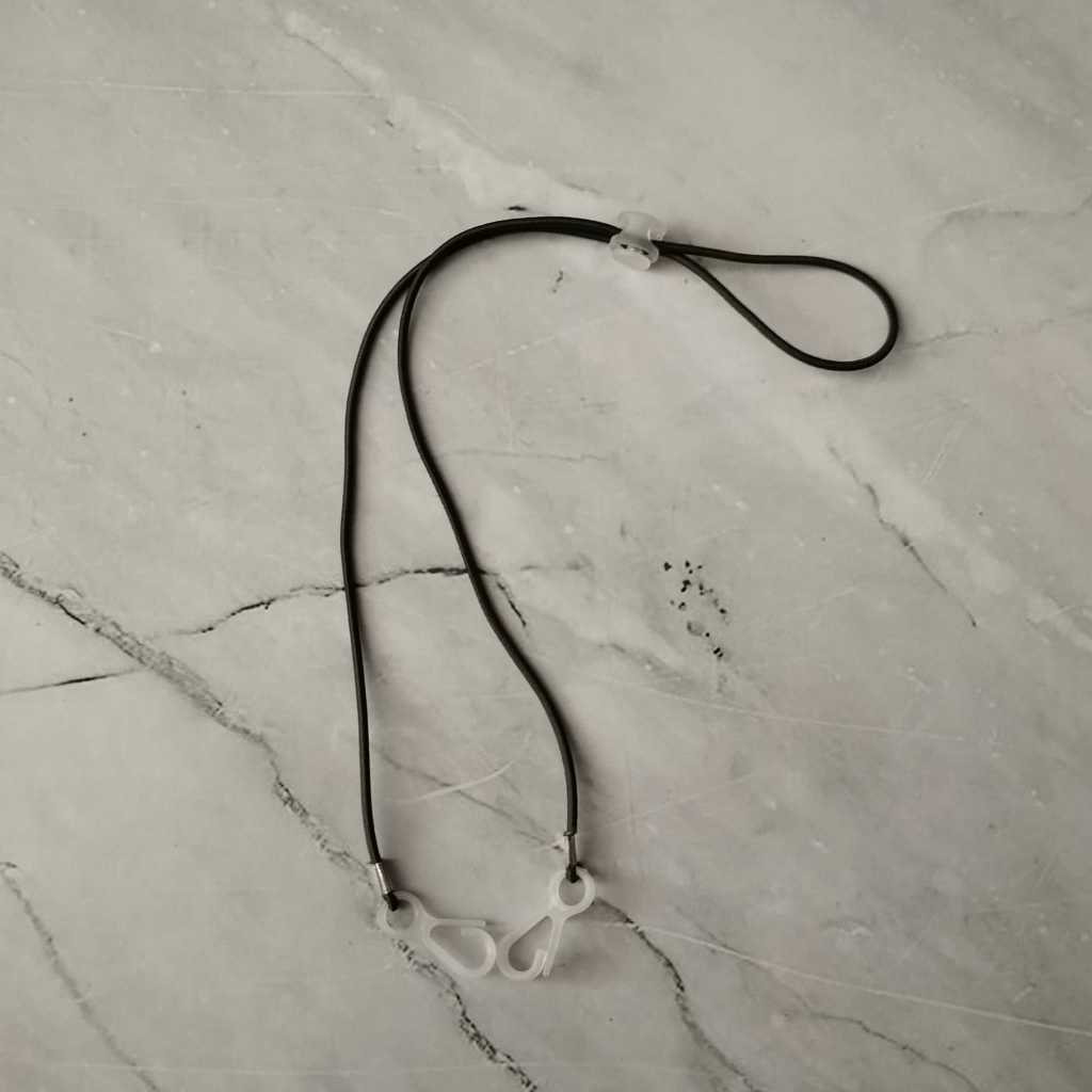 Pekanbaru [YL] Strap Masker 2 in 1/ Kalung Masker / Kalung Gantungan Masker Multifungsi Bisa dipakai utk Hijab / Strap Masker Pita/Kalung Masker Hijab 2 in 1 Stap Masker Elastis Konektor Masker Boba