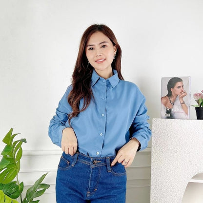 Pekanbaru Ec - Dexy Loose Oversize Shirt /Kemeja/Blouse